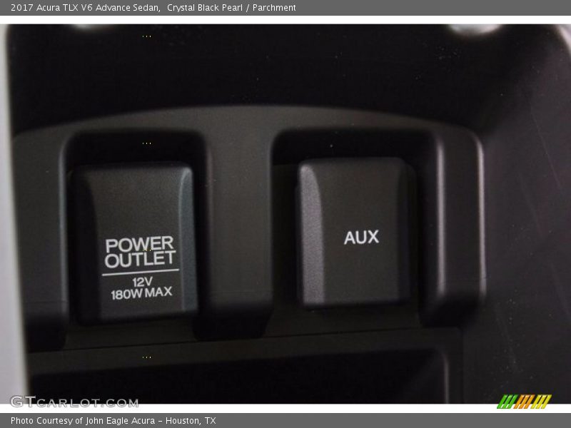 Crystal Black Pearl / Parchment 2017 Acura TLX V6 Advance Sedan