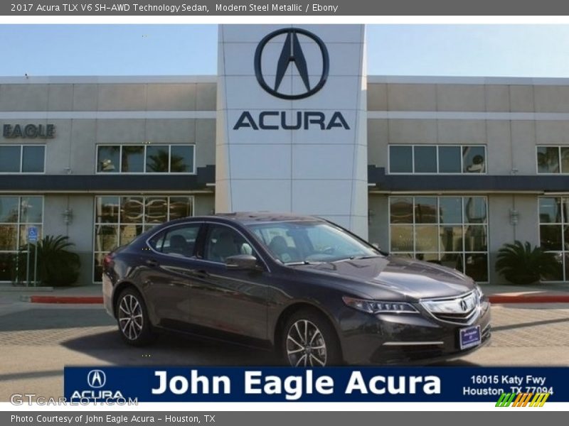 Modern Steel Metallic / Ebony 2017 Acura TLX V6 SH-AWD Technology Sedan