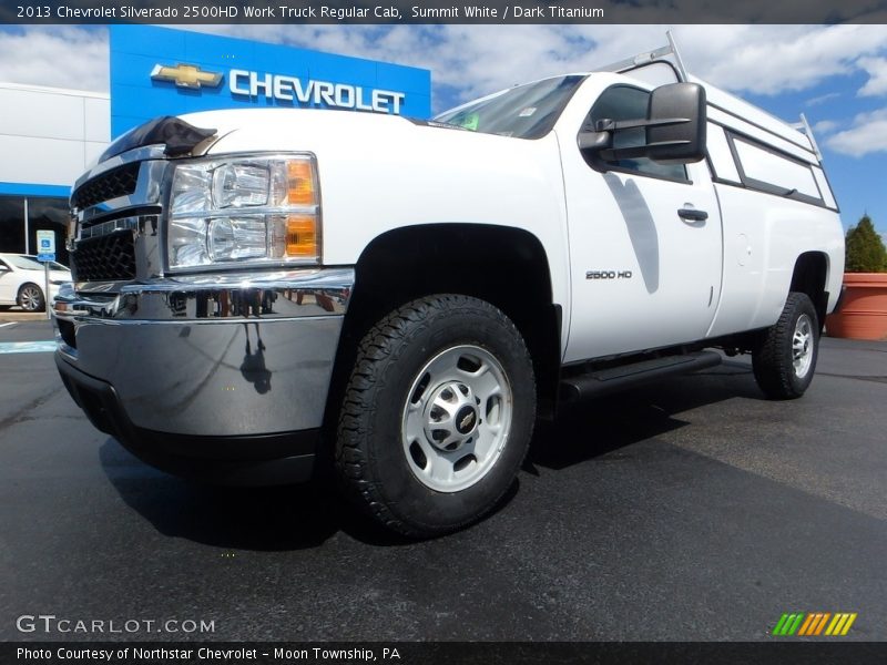 Summit White / Dark Titanium 2013 Chevrolet Silverado 2500HD Work Truck Regular Cab