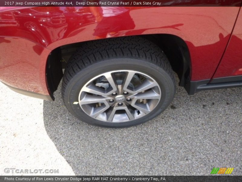 Deep Cherry Red Crystal Pearl / Dark Slate Gray 2017 Jeep Compass High Altitude 4x4