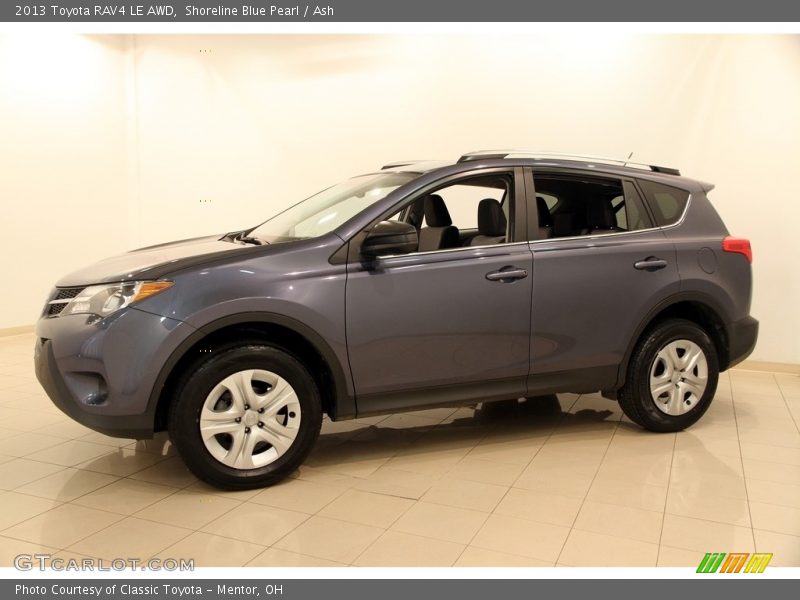 Shoreline Blue Pearl / Ash 2013 Toyota RAV4 LE AWD