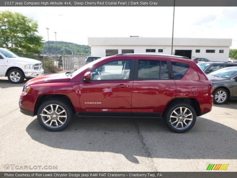 Deep Cherry Red Crystal Pearl / Dark Slate Gray 2017 Jeep Compass High Altitude 4x4