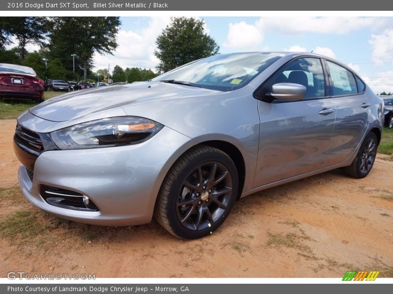 Billet Silver Metallic / Black 2016 Dodge Dart SXT Sport