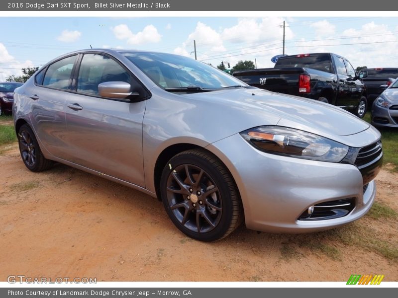 Billet Silver Metallic / Black 2016 Dodge Dart SXT Sport