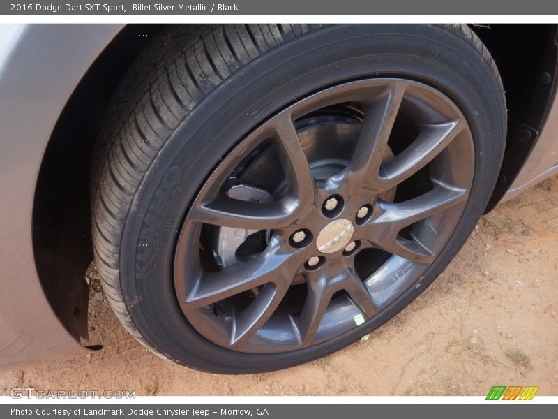 Billet Silver Metallic / Black 2016 Dodge Dart SXT Sport