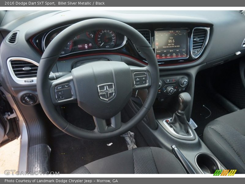 Billet Silver Metallic / Black 2016 Dodge Dart SXT Sport