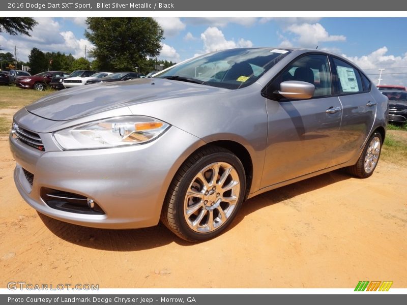 Billet Silver Metallic / Black 2016 Dodge Dart SXT Sport