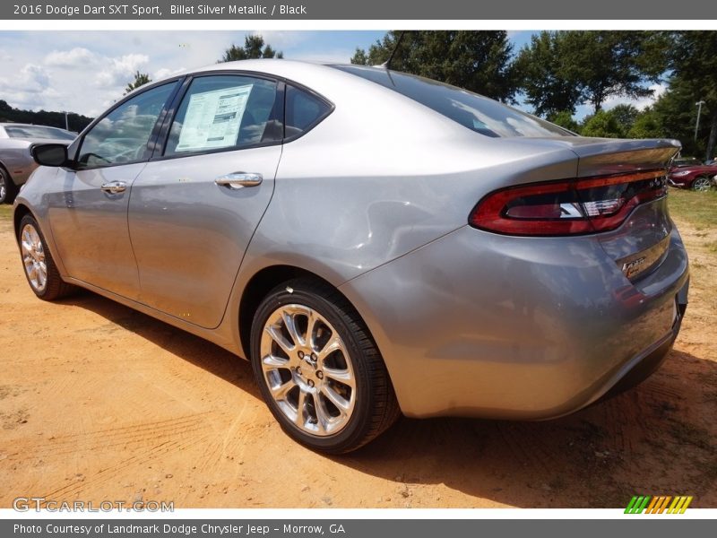 Billet Silver Metallic / Black 2016 Dodge Dart SXT Sport