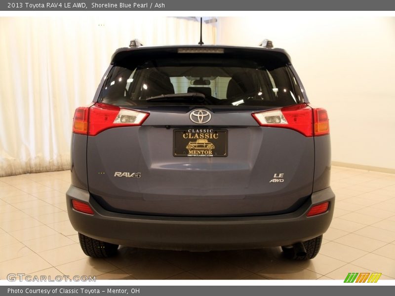 Shoreline Blue Pearl / Ash 2013 Toyota RAV4 LE AWD