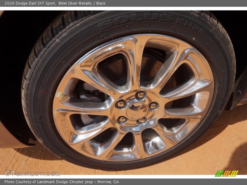 Billet Silver Metallic / Black 2016 Dodge Dart SXT Sport