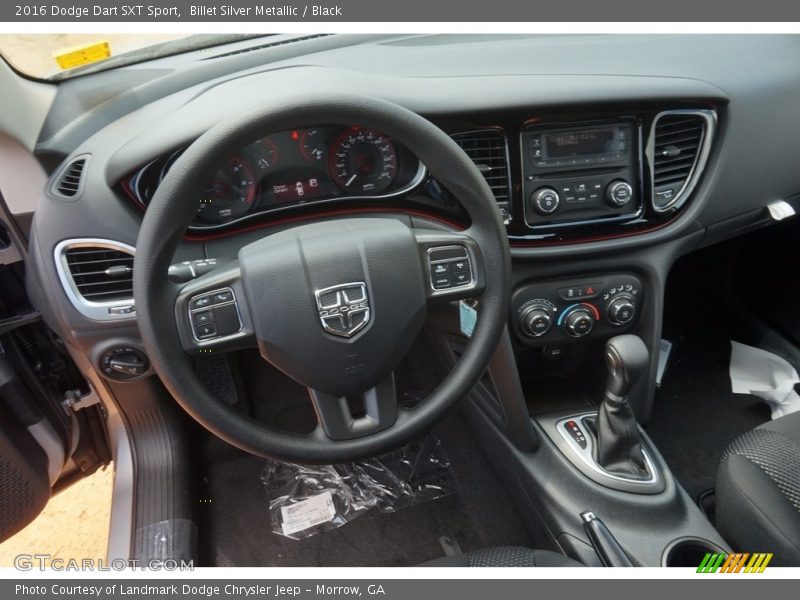Billet Silver Metallic / Black 2016 Dodge Dart SXT Sport