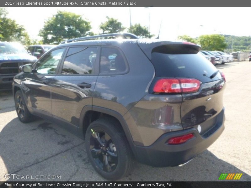 Granite Crystal Metallic / Black 2017 Jeep Cherokee Sport Altitude 4x4