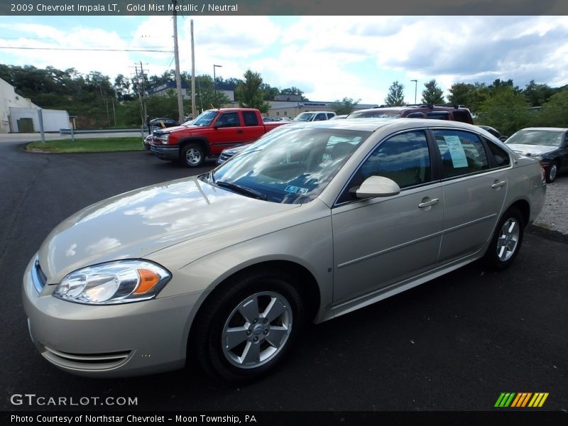 Gold Mist Metallic / Neutral 2009 Chevrolet Impala LT