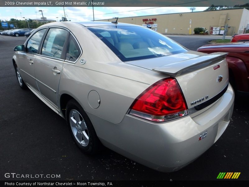 Gold Mist Metallic / Neutral 2009 Chevrolet Impala LT