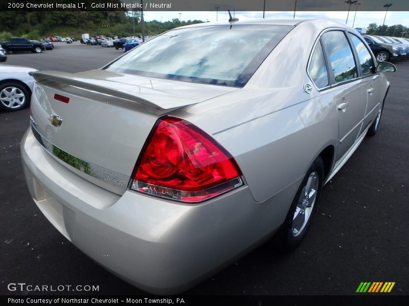 Gold Mist Metallic / Neutral 2009 Chevrolet Impala LT