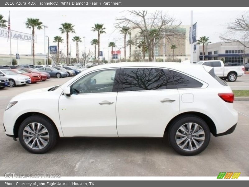 White Diamond Pearl / Parchment 2016 Acura MDX Technology