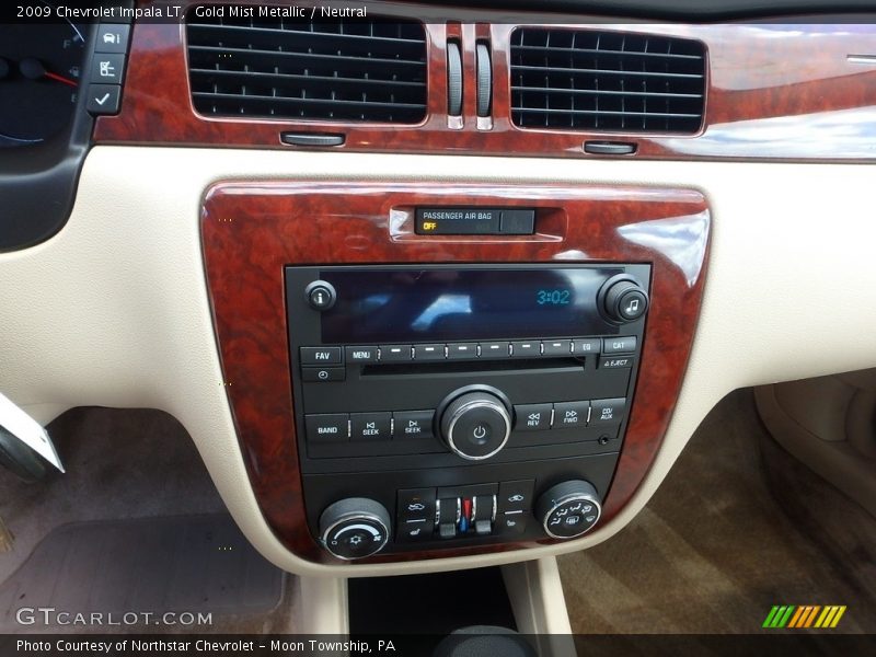 Gold Mist Metallic / Neutral 2009 Chevrolet Impala LT