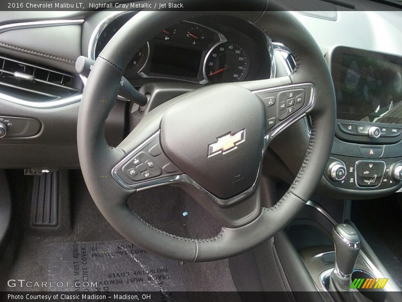 Nightfall Gray Metallic / Jet Black 2016 Chevrolet Malibu LT