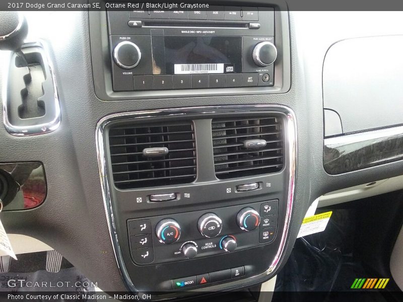Octane Red / Black/Light Graystone 2017 Dodge Grand Caravan SE