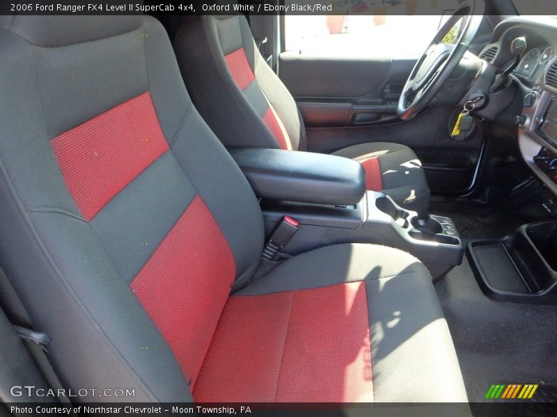 Oxford White / Ebony Black/Red 2006 Ford Ranger FX4 Level II SuperCab 4x4