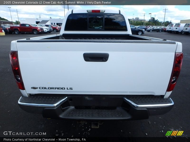 Summit White / Very Dark Pewter 2005 Chevrolet Colorado LS Crew Cab 4x4