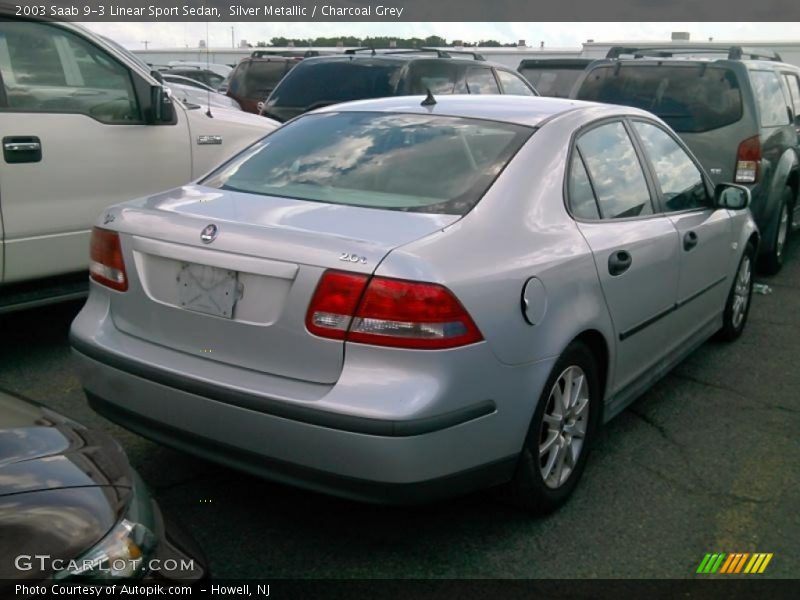 Silver Metallic / Charcoal Grey 2003 Saab 9-3 Linear Sport Sedan
