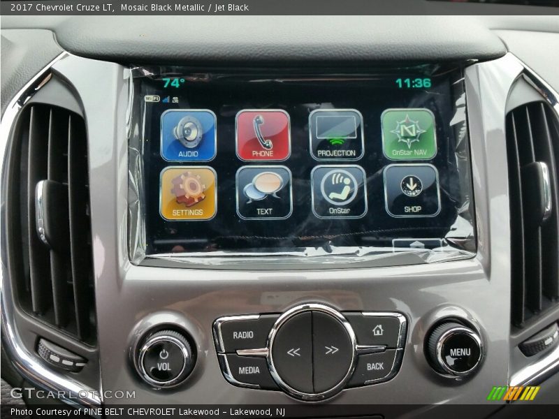 Mosaic Black Metallic / Jet Black 2017 Chevrolet Cruze LT