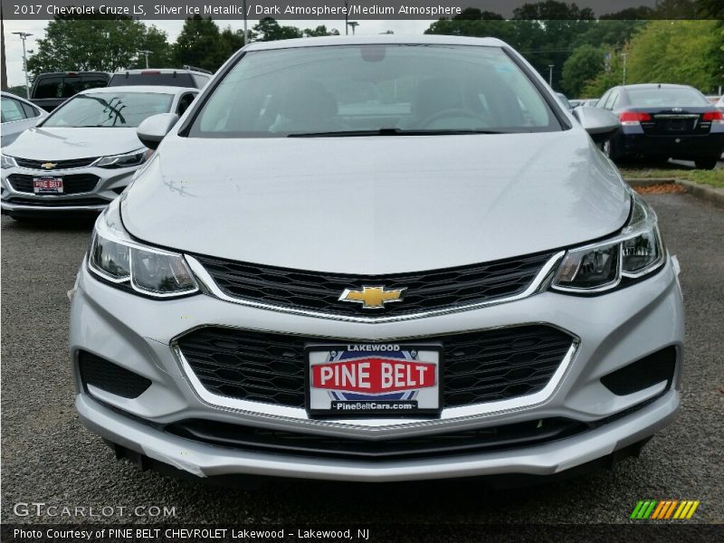 Silver Ice Metallic / Dark Atmosphere/Medium Atmosphere 2017 Chevrolet Cruze LS