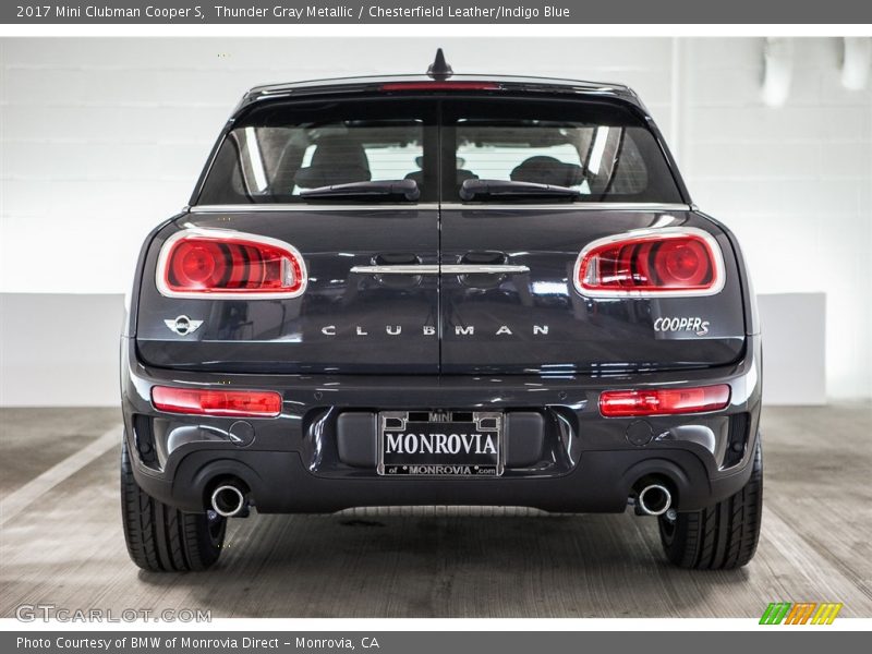 Thunder Gray Metallic / Chesterfield Leather/Indigo Blue 2017 Mini Clubman Cooper S
