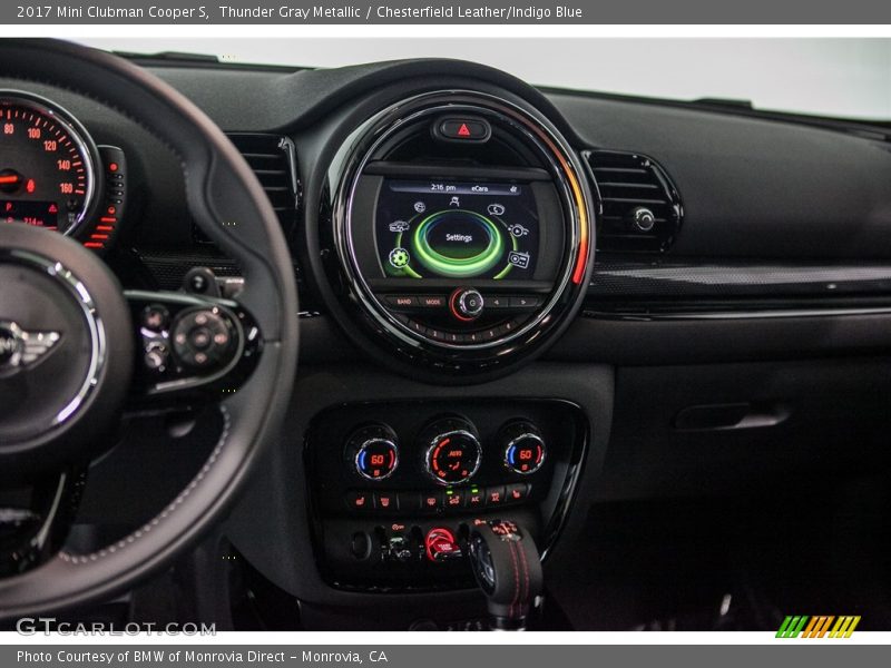 Thunder Gray Metallic / Chesterfield Leather/Indigo Blue 2017 Mini Clubman Cooper S