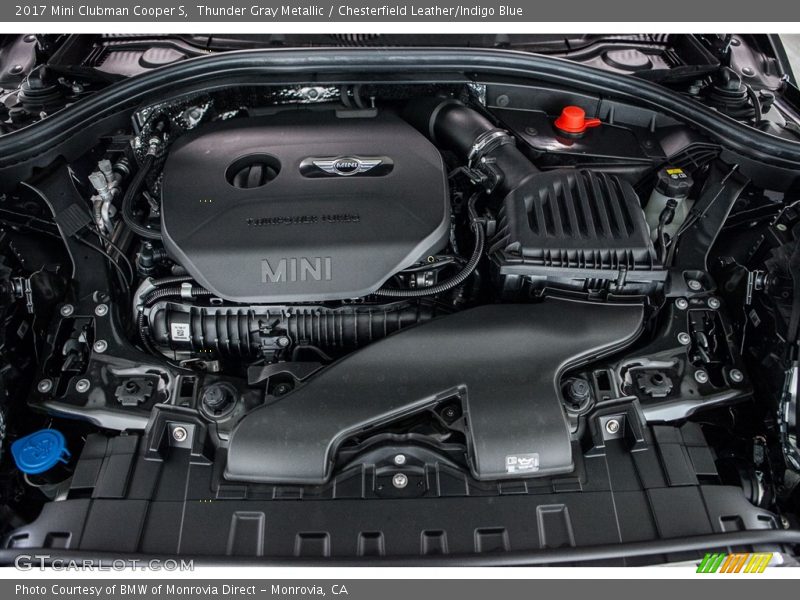 Thunder Gray Metallic / Chesterfield Leather/Indigo Blue 2017 Mini Clubman Cooper S