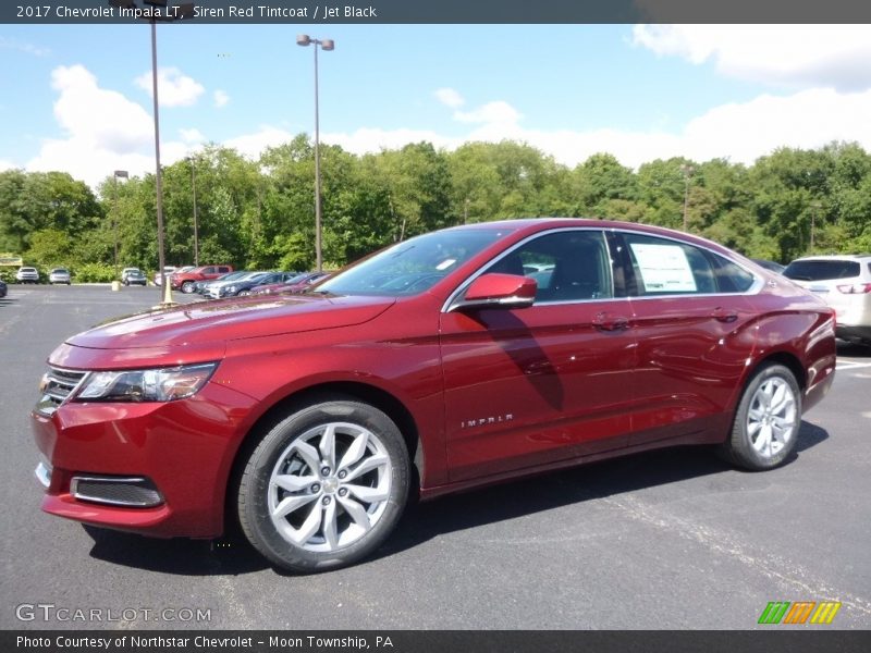 Siren Red Tintcoat / Jet Black 2017 Chevrolet Impala LT