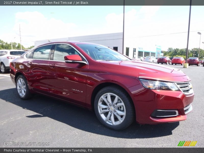 Siren Red Tintcoat / Jet Black 2017 Chevrolet Impala LT