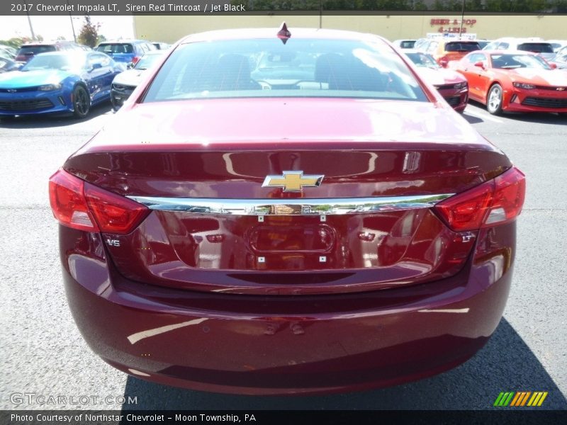 Siren Red Tintcoat / Jet Black 2017 Chevrolet Impala LT