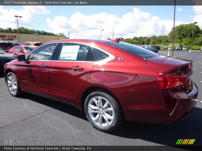 Siren Red Tintcoat / Jet Black 2017 Chevrolet Impala LT