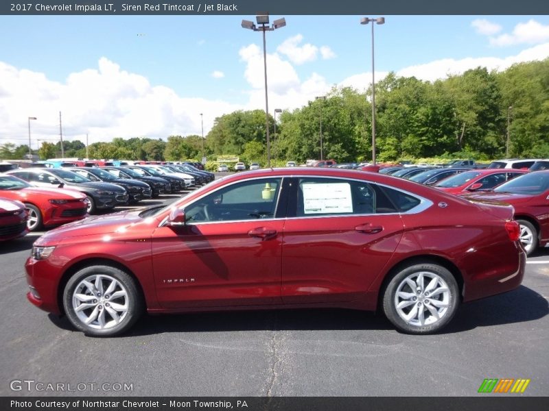 Siren Red Tintcoat / Jet Black 2017 Chevrolet Impala LT