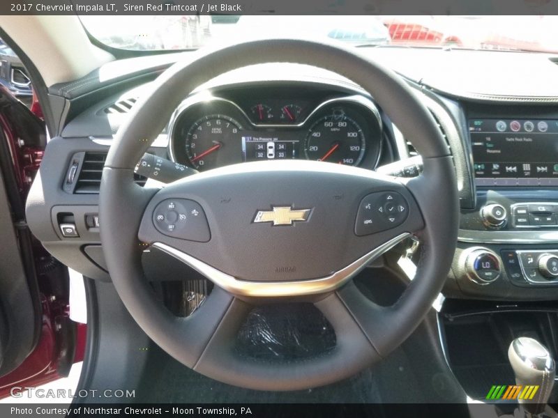 Siren Red Tintcoat / Jet Black 2017 Chevrolet Impala LT