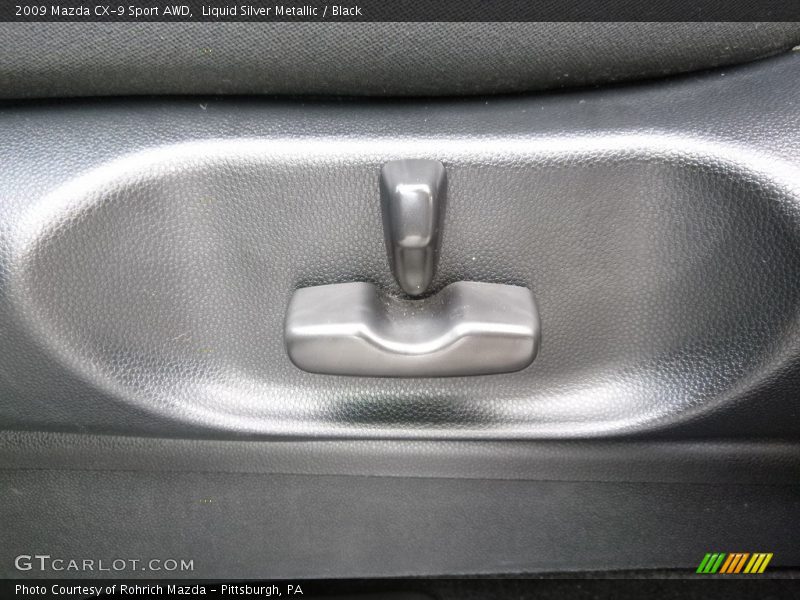 Liquid Silver Metallic / Black 2009 Mazda CX-9 Sport AWD