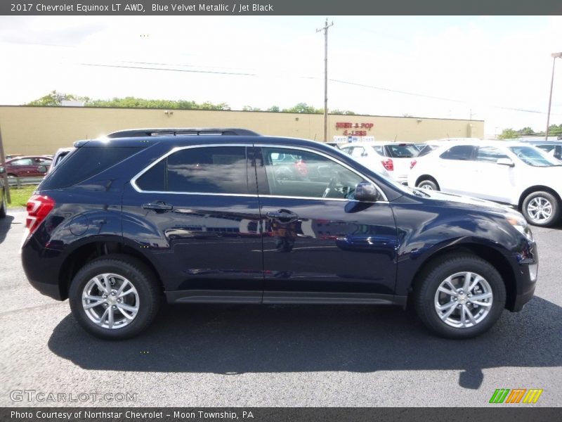 Blue Velvet Metallic / Jet Black 2017 Chevrolet Equinox LT AWD