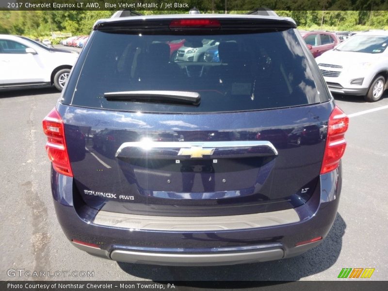 Blue Velvet Metallic / Jet Black 2017 Chevrolet Equinox LT AWD