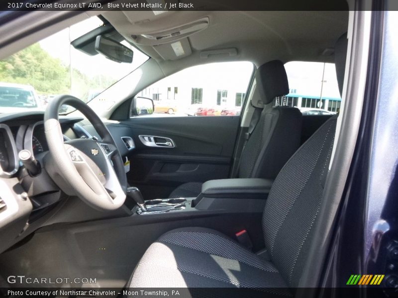 Blue Velvet Metallic / Jet Black 2017 Chevrolet Equinox LT AWD