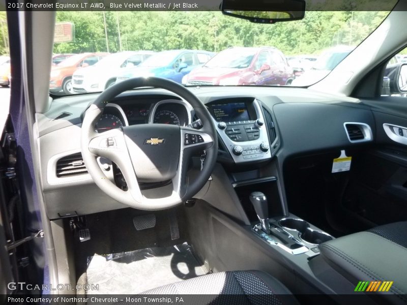 Blue Velvet Metallic / Jet Black 2017 Chevrolet Equinox LT AWD