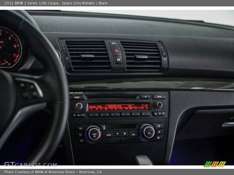 Space Grey Metallic / Black 2012 BMW 1 Series 128i Coupe