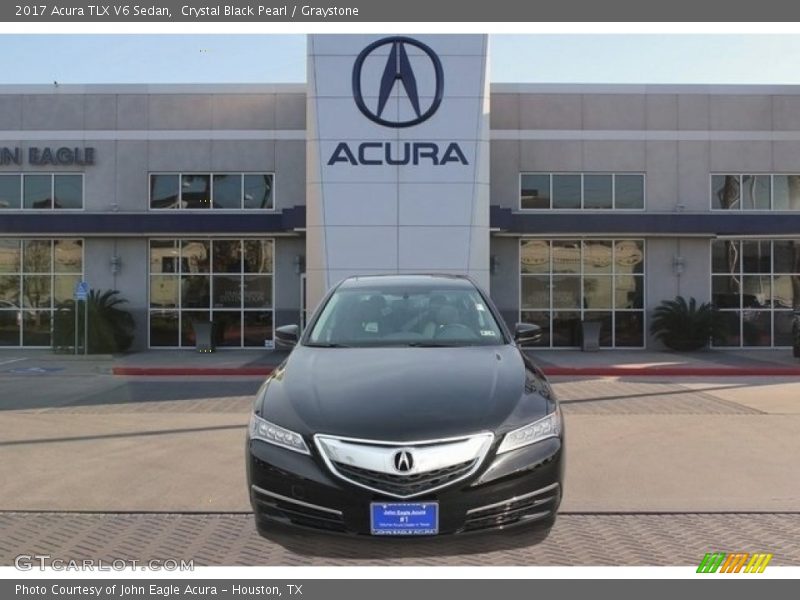 Crystal Black Pearl / Graystone 2017 Acura TLX V6 Sedan