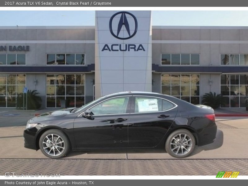 Crystal Black Pearl / Graystone 2017 Acura TLX V6 Sedan