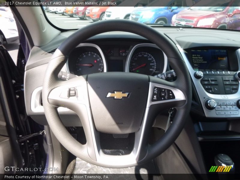 Blue Velvet Metallic / Jet Black 2017 Chevrolet Equinox LT AWD