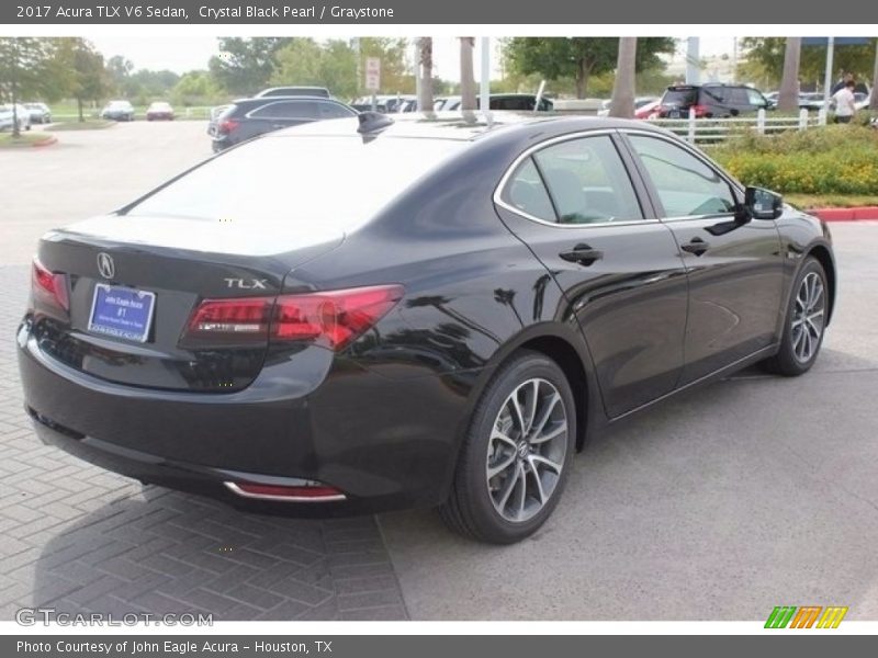 Crystal Black Pearl / Graystone 2017 Acura TLX V6 Sedan