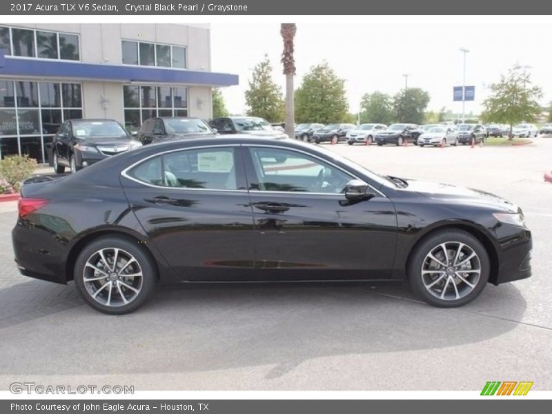Crystal Black Pearl / Graystone 2017 Acura TLX V6 Sedan