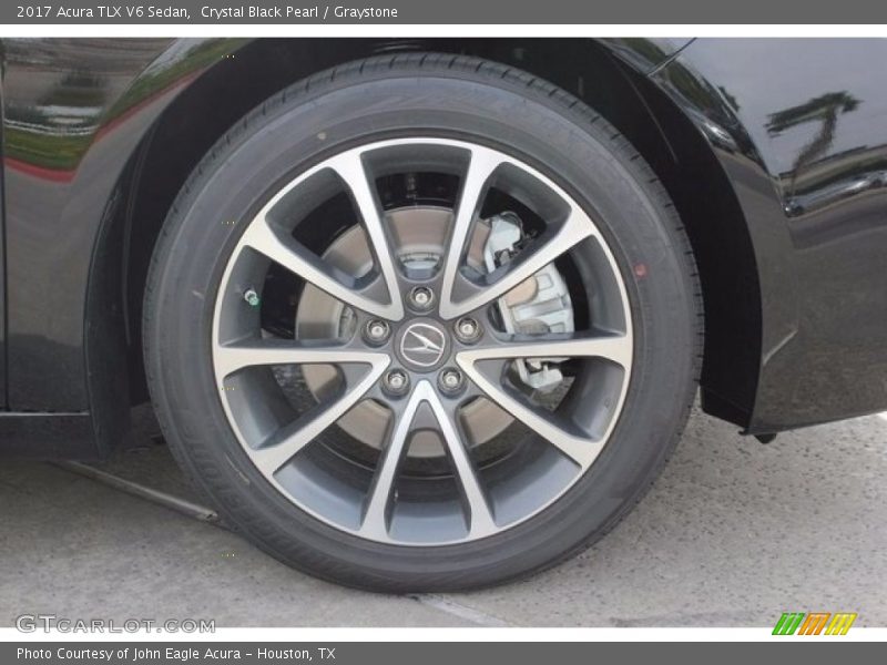 Crystal Black Pearl / Graystone 2017 Acura TLX V6 Sedan