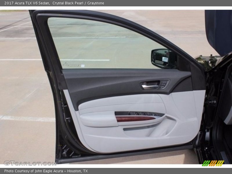 Crystal Black Pearl / Graystone 2017 Acura TLX V6 Sedan
